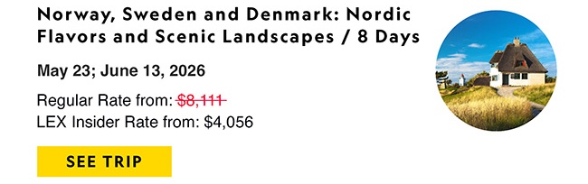 Norway, Sweden and Denmark: Nordic Flavors and Scenic Landscapes / 8 Days