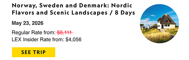 Norway, Sweden and Denmark: Nordic Flavors and Scenic Landscapes / 8 Days