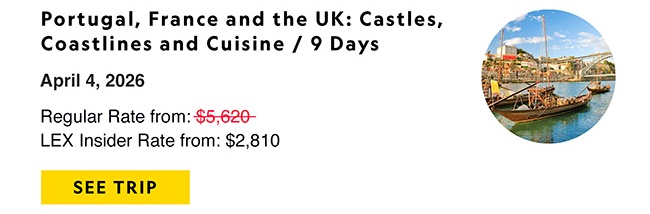 Portugal, France and the UK: Castles, Coastlines and Cuisine / 9 Days