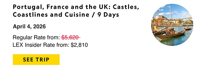 Portugal, France and the UK: Castles, Coastlines and Cuisine / 9 Days 